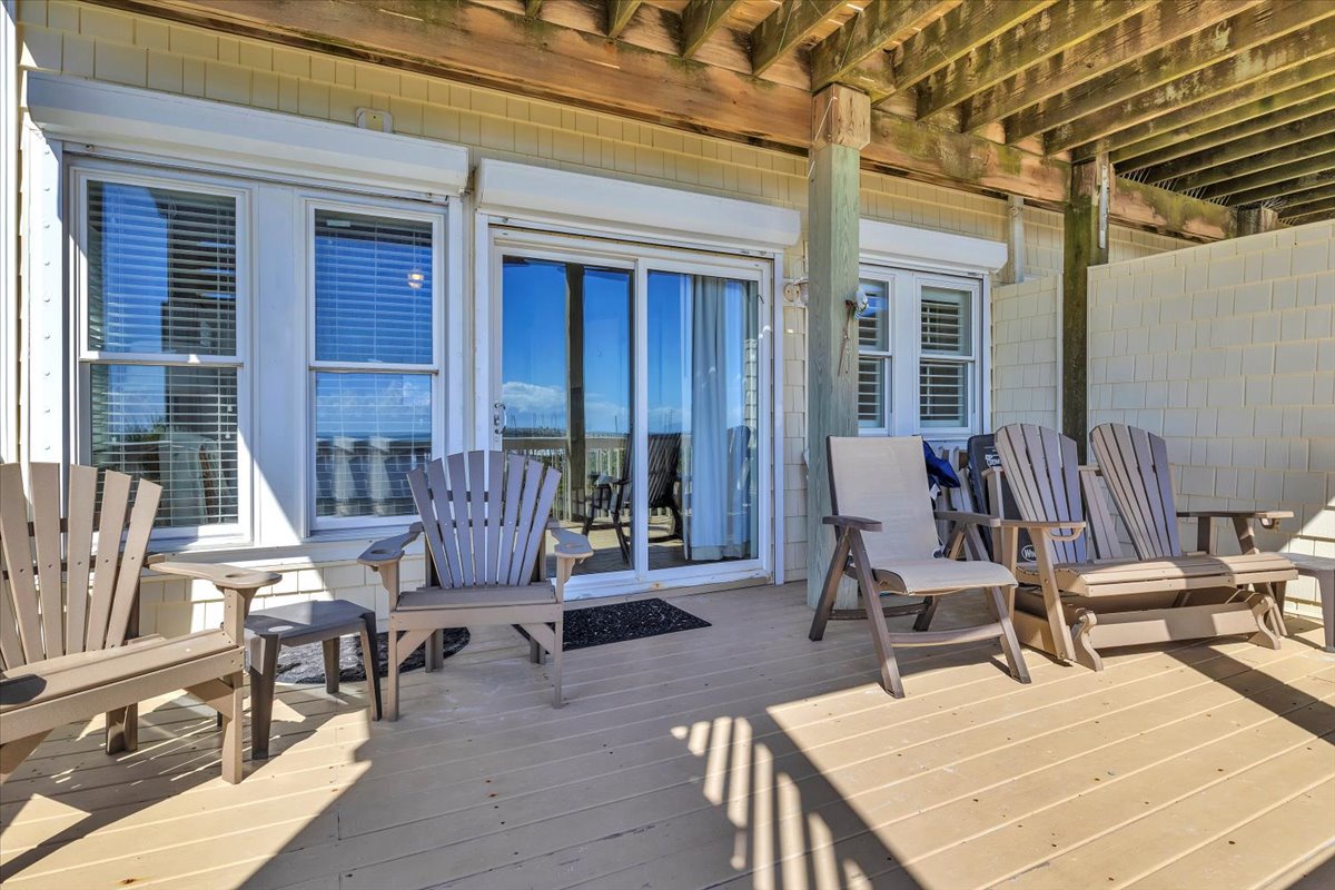 Bedroom 1: Private Deck with Seating - 1st Level