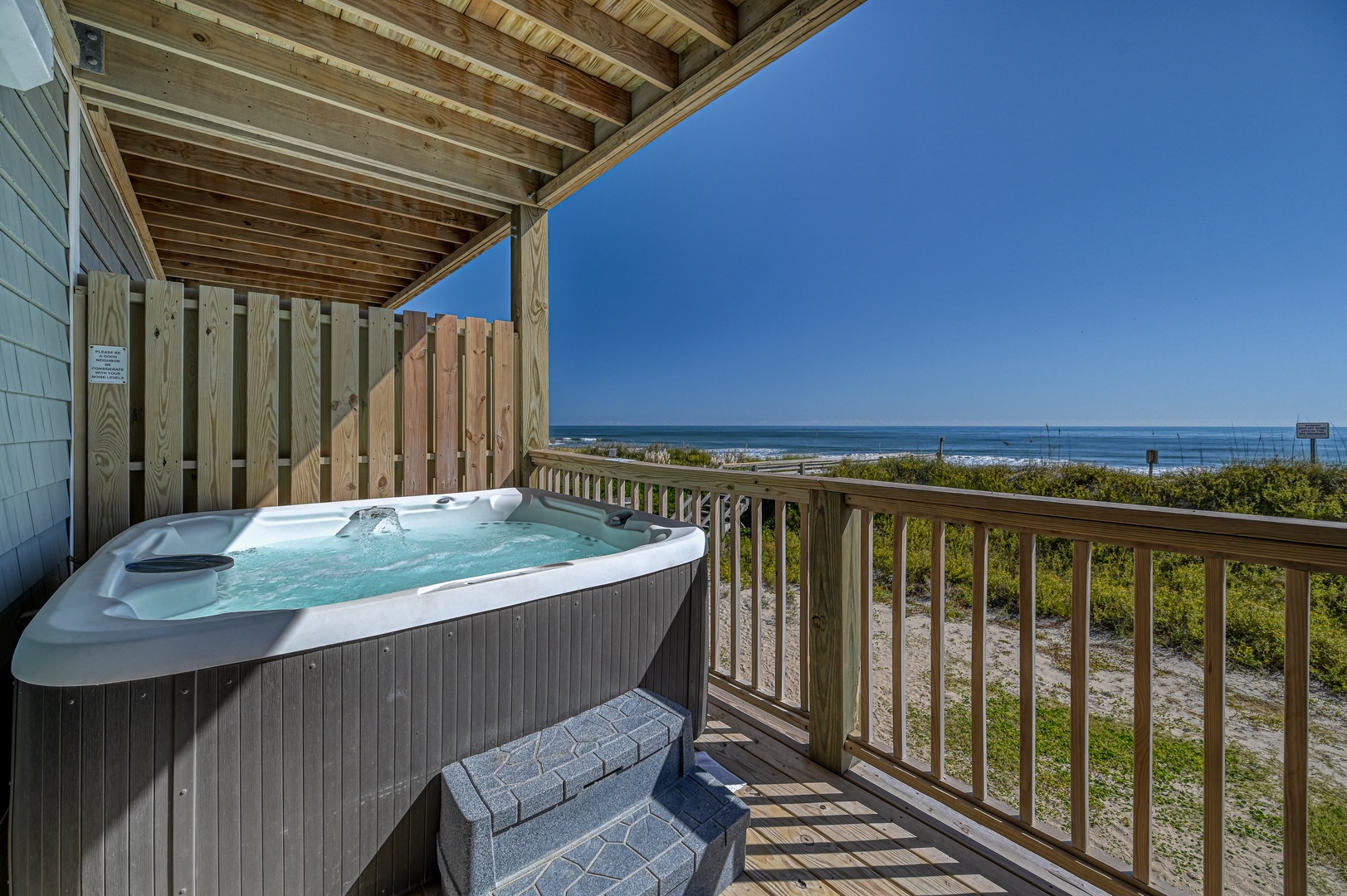 Beachfront Hot Tub