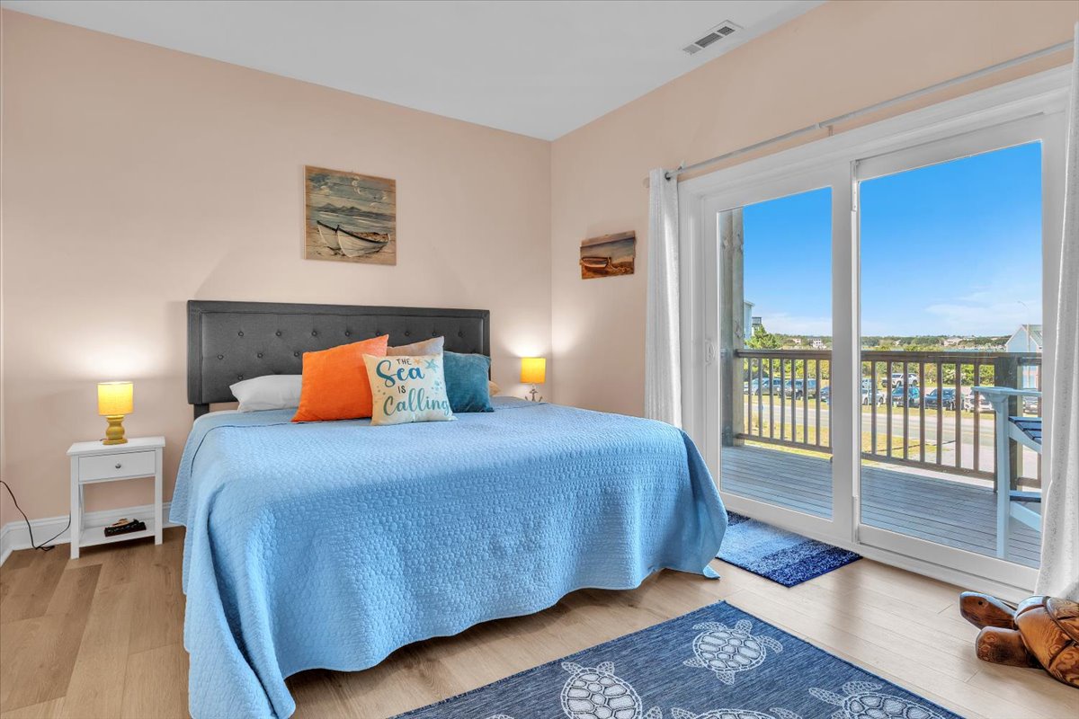 Bedroom 2 (king) First Floor with Soundside Balcony