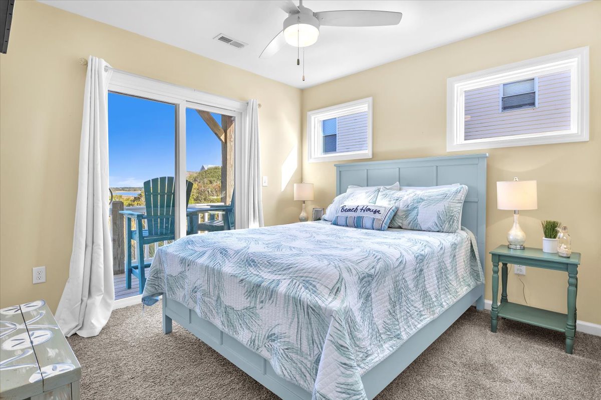 Bedroom 2 Queen with Soundside Balcony - 1st Floor