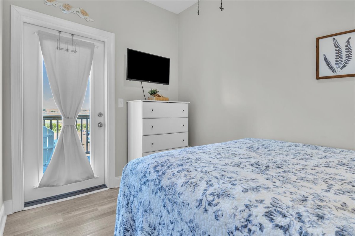 Bedroom 3 (queen) with Soundside Balcony Second Floor