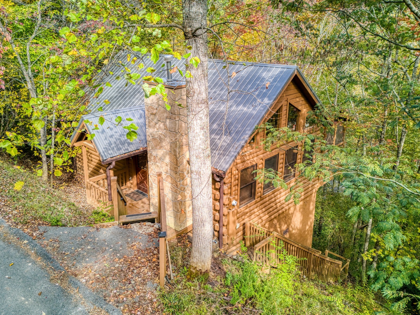 Drone driveway and cabin