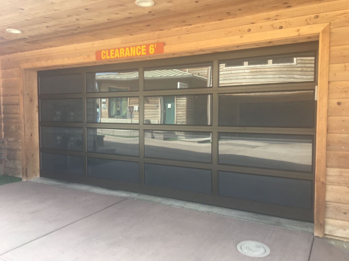Parking for 1 vehicle in shared garage. Please note 6` clearance