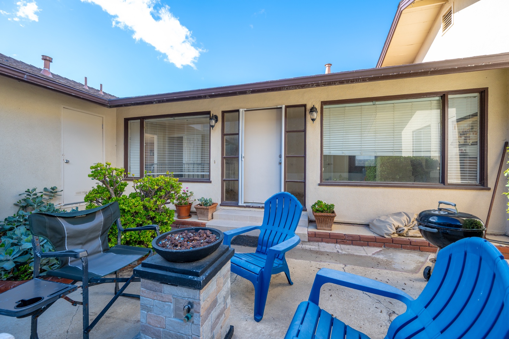 includes fire pit for guest use