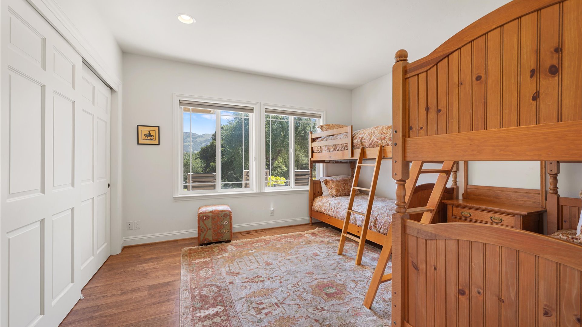 Your kids will love bunking together in this cozy room, the perfect retreat after a day of adventure.