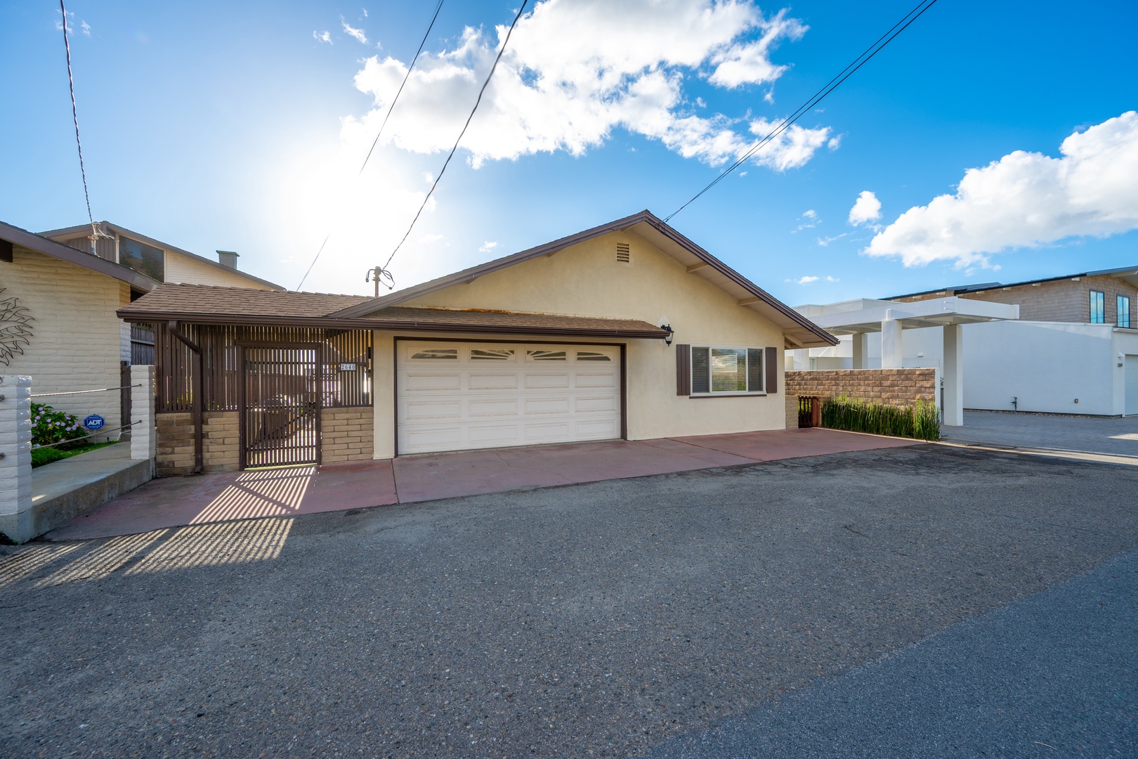 Driveway parking for guests.