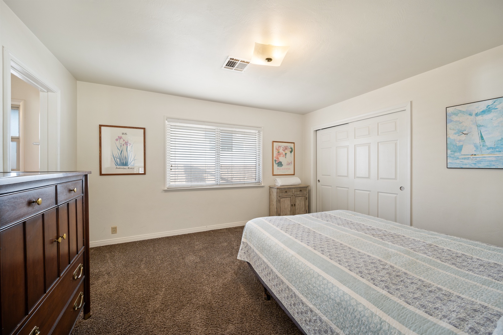 2nd bedroom located off the front entry hall way