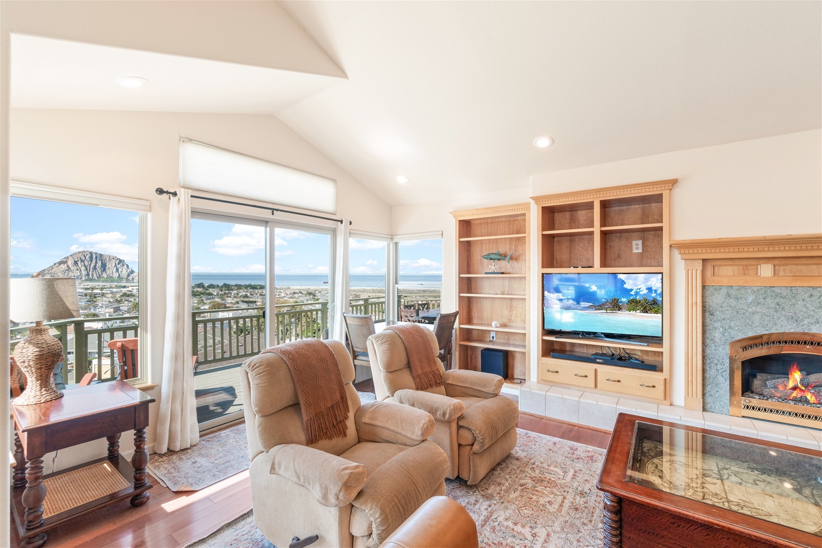 The large open layout is perfect for entertaining friends and family.