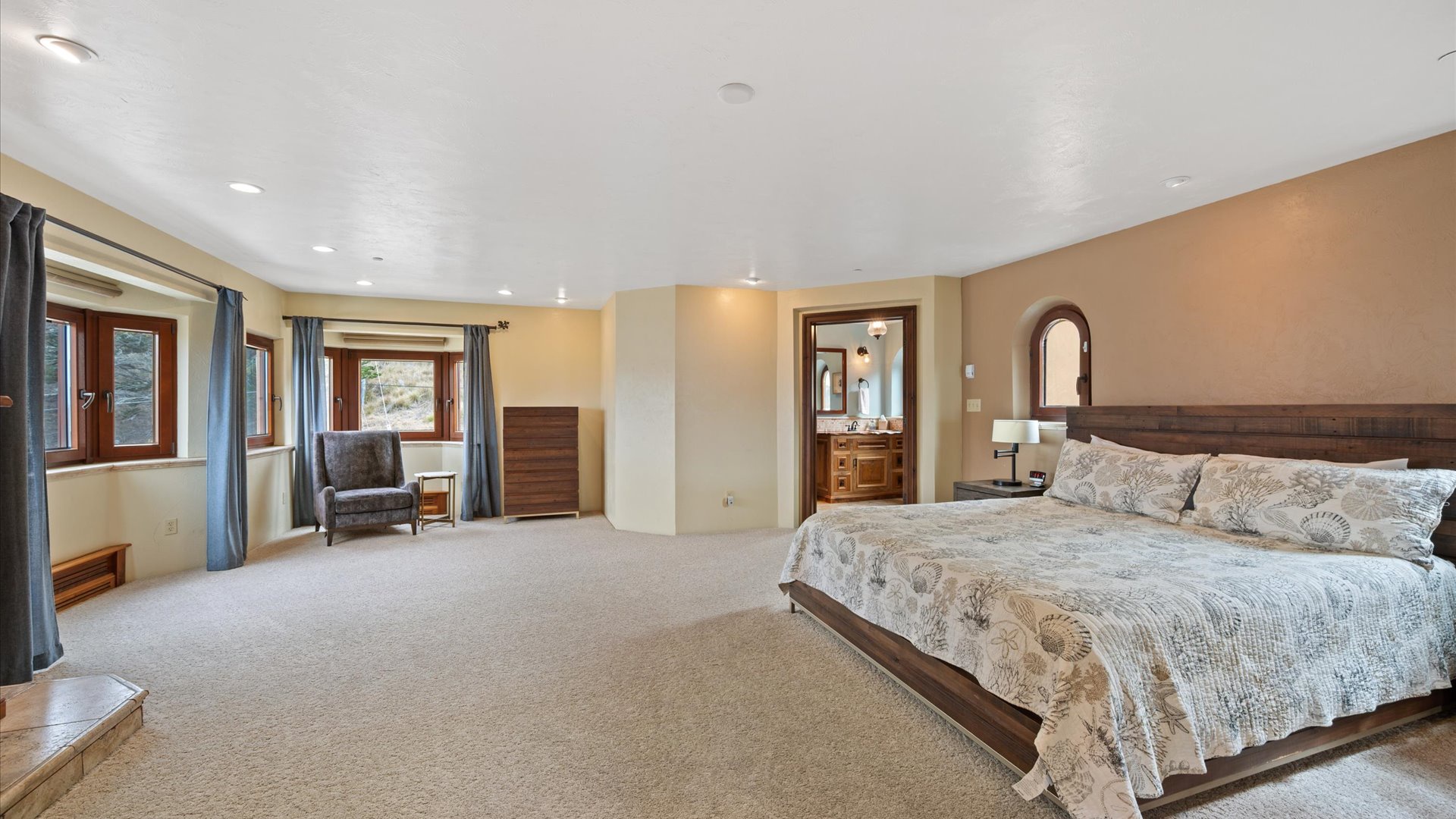 Spacious Big Sur Suite, located upstairs