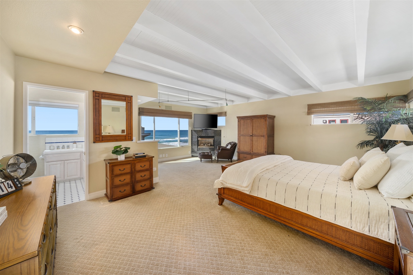 Upstairs you will find the master suite, a serene retreat