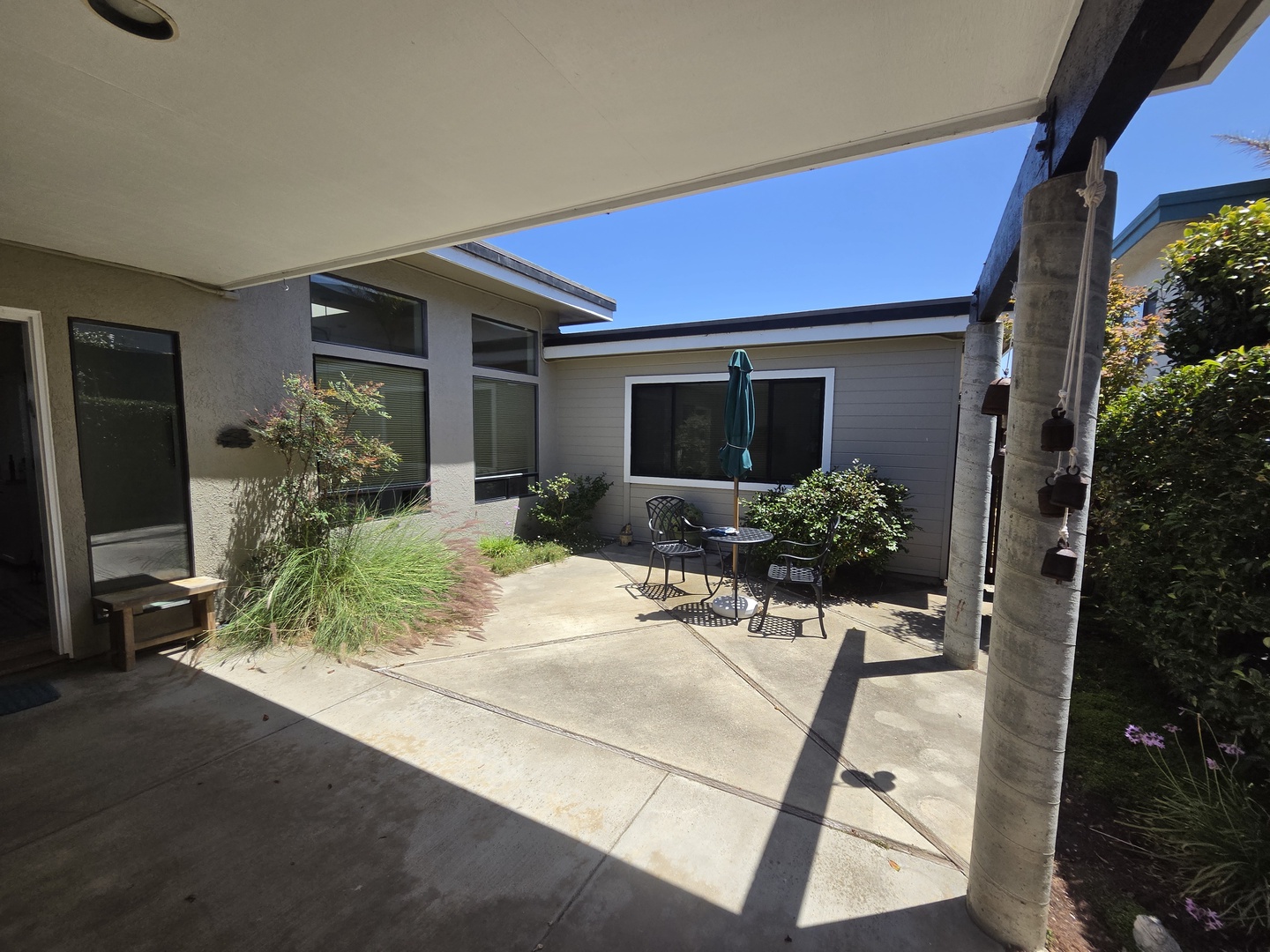 Step into your own private courtyard where morning coffee and sunny afternoons await