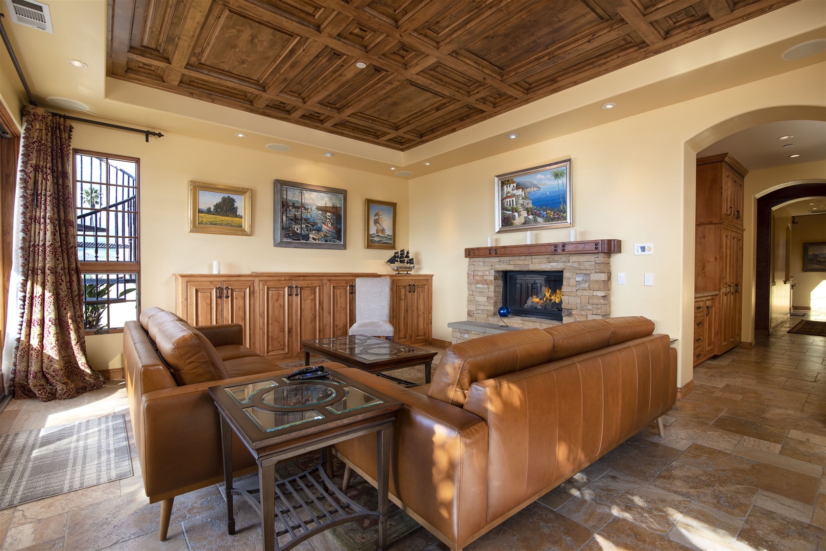 Comfortable seating to relax and take in the views