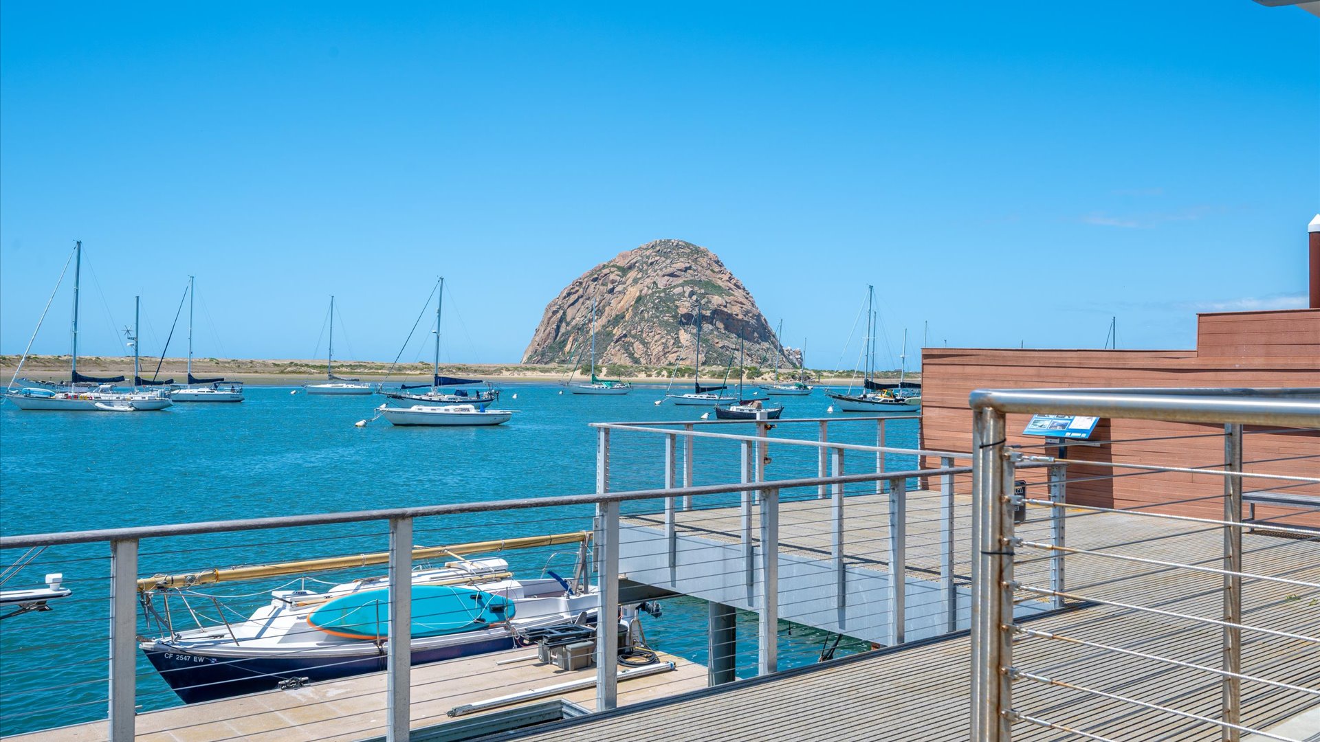 The public dock that runs in front of the units just adds another place to take in the views