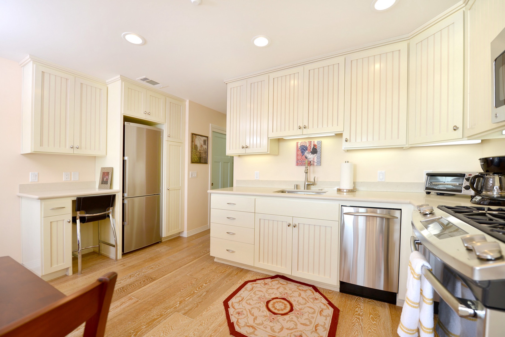 The kitchen, dining area and living room are one large open room making it perfect for hanging out with friends or family.