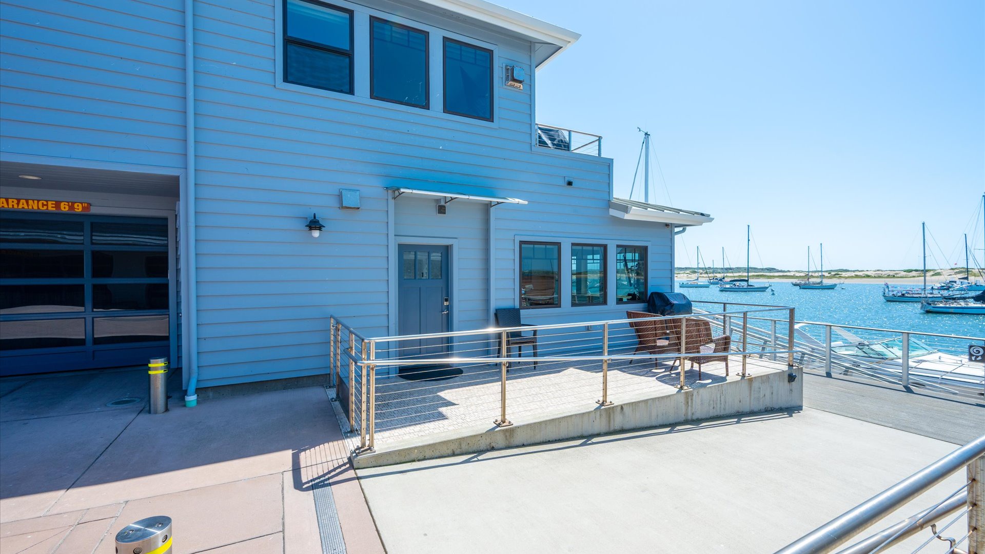 Your bayfront patio is located next to the public access walkway with privacy gate, fully enclosed