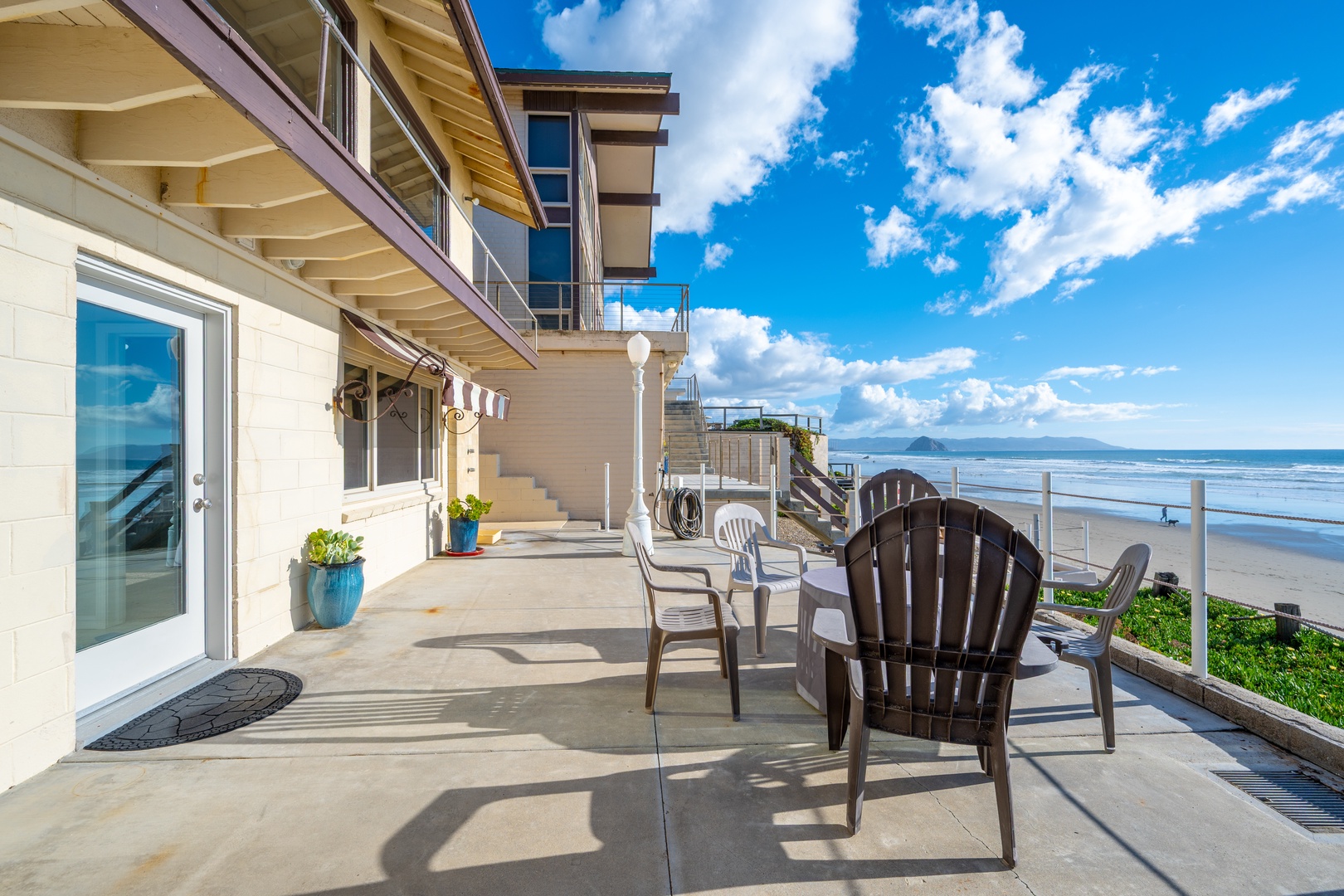 the back deck is spacious with endless options