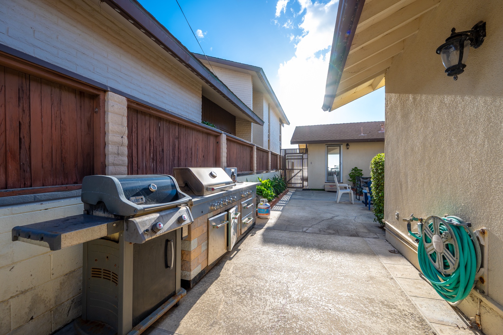 The Courtyard has grill for guest use and wonderful extra outdoor space to enjoy