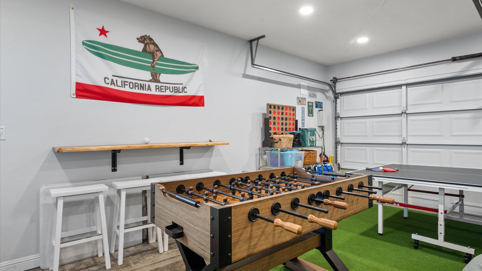 Challenge your friends to an exciting game of foosball