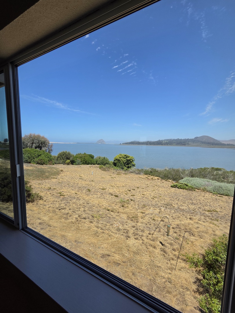 The views stretch over the bay all the way to morro rock