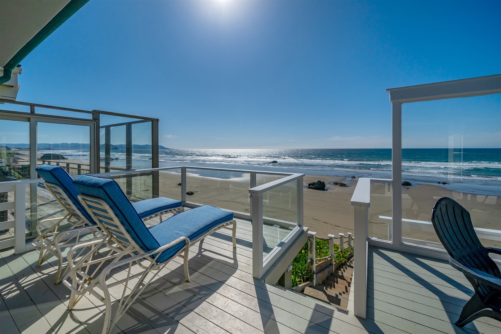 Enjoy bbq grill and seating while soaking up the sun