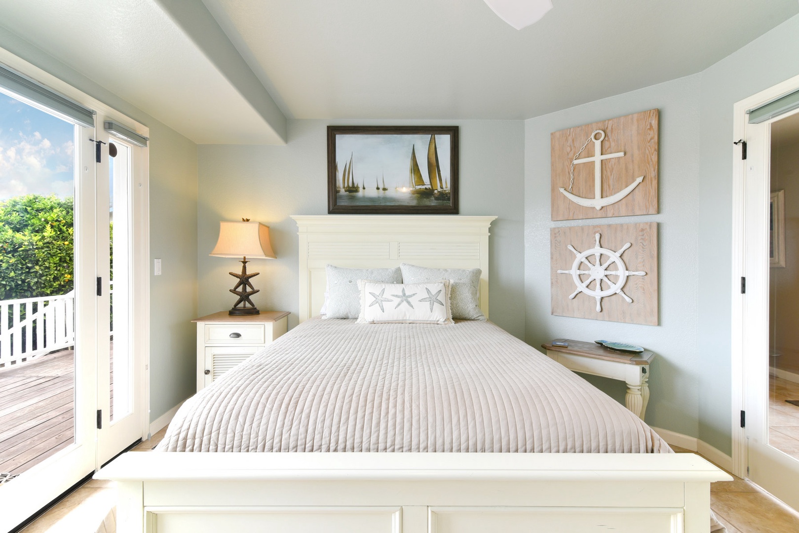 The Den/ 3rd bedroom provides a comfortable queen-size bed.  It has a 46-inch TV and dvd player.