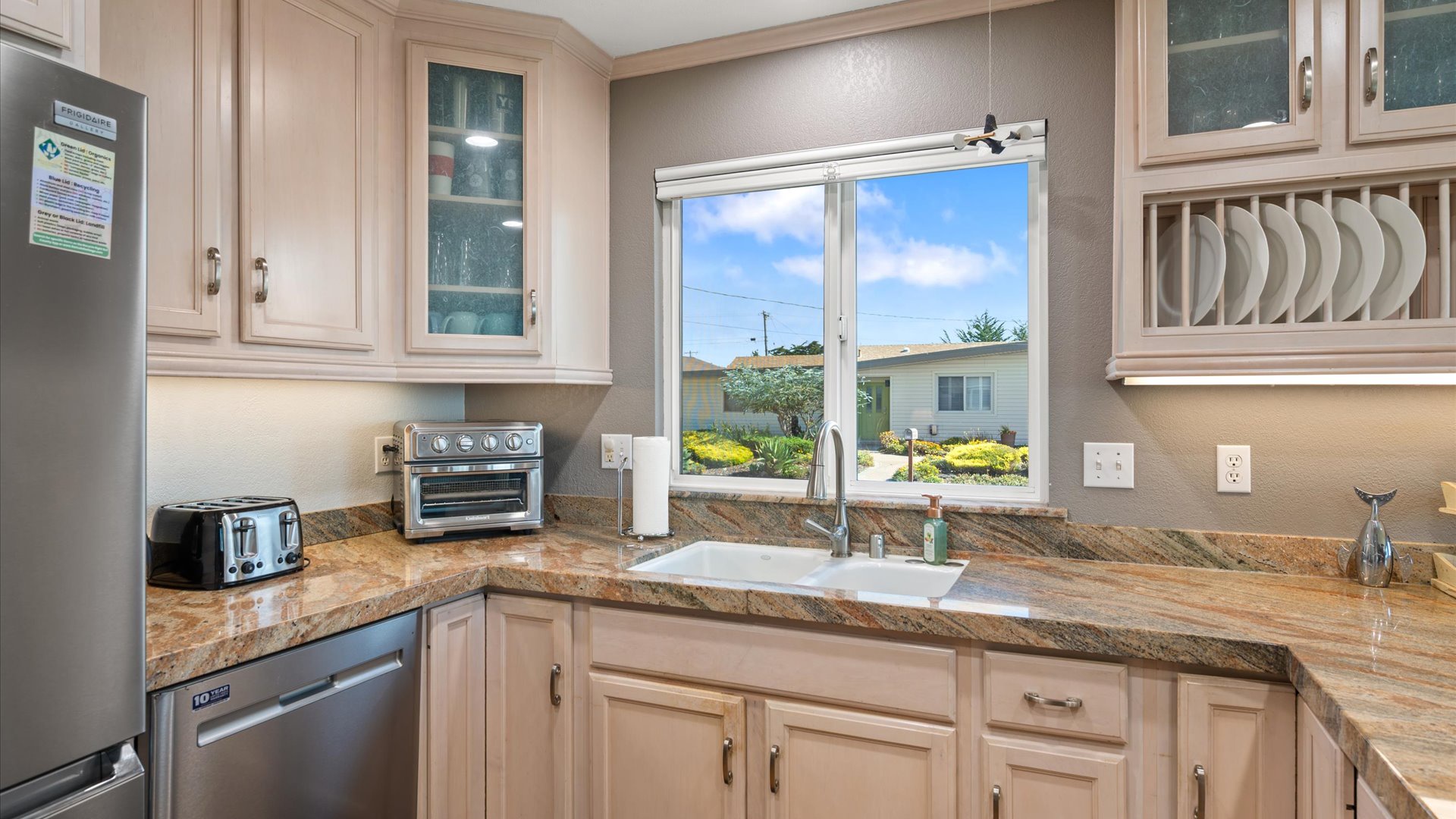 The chef will love this well-equipped kitchen with modern appliances ready for your culinary creations.