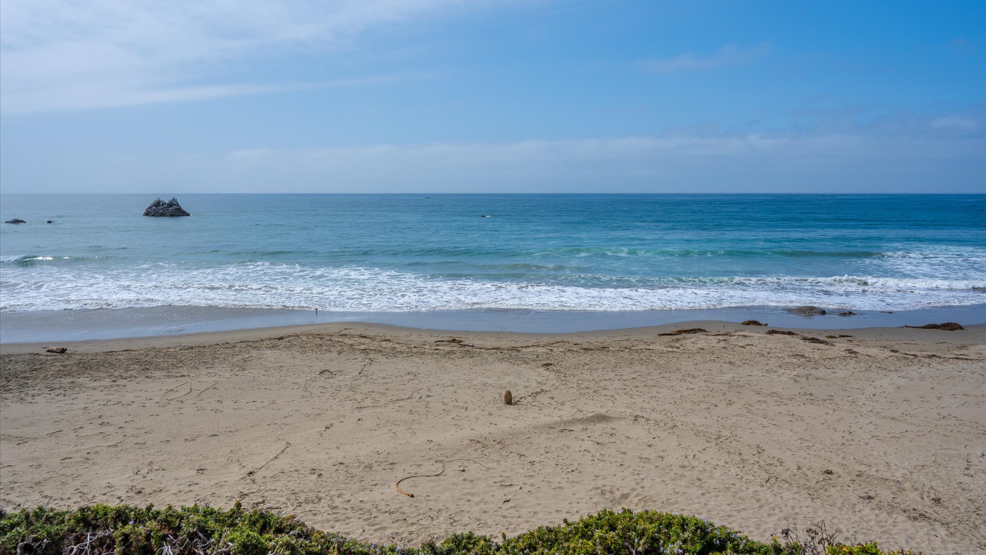 These are the views from the ocean front patio, front row seats to the best sunsets on the cental coast