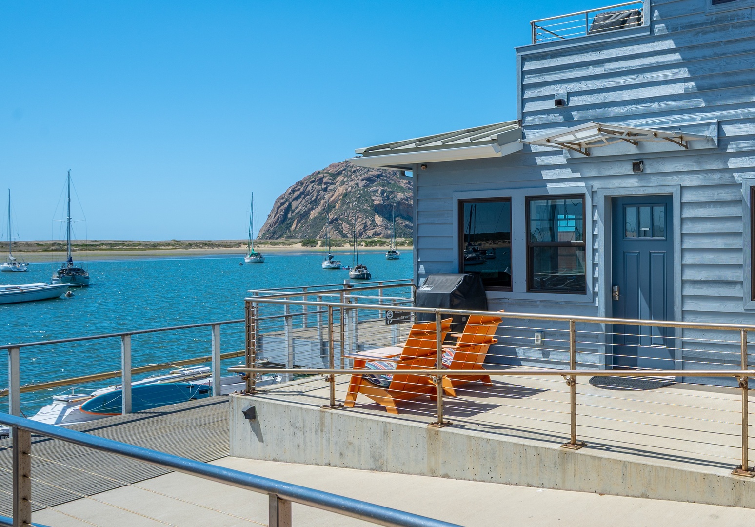 Watch the sunset and enjoy a glass of wine from your patio while you grill up some burgers.