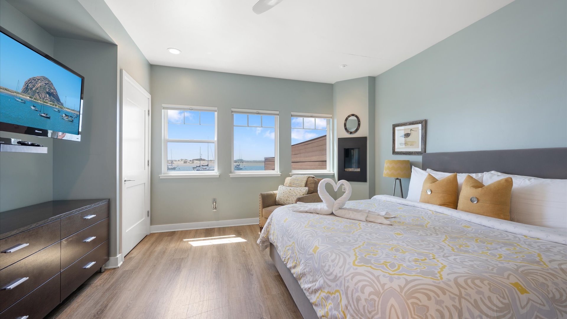 Enjoy amazing views from the bedroom.