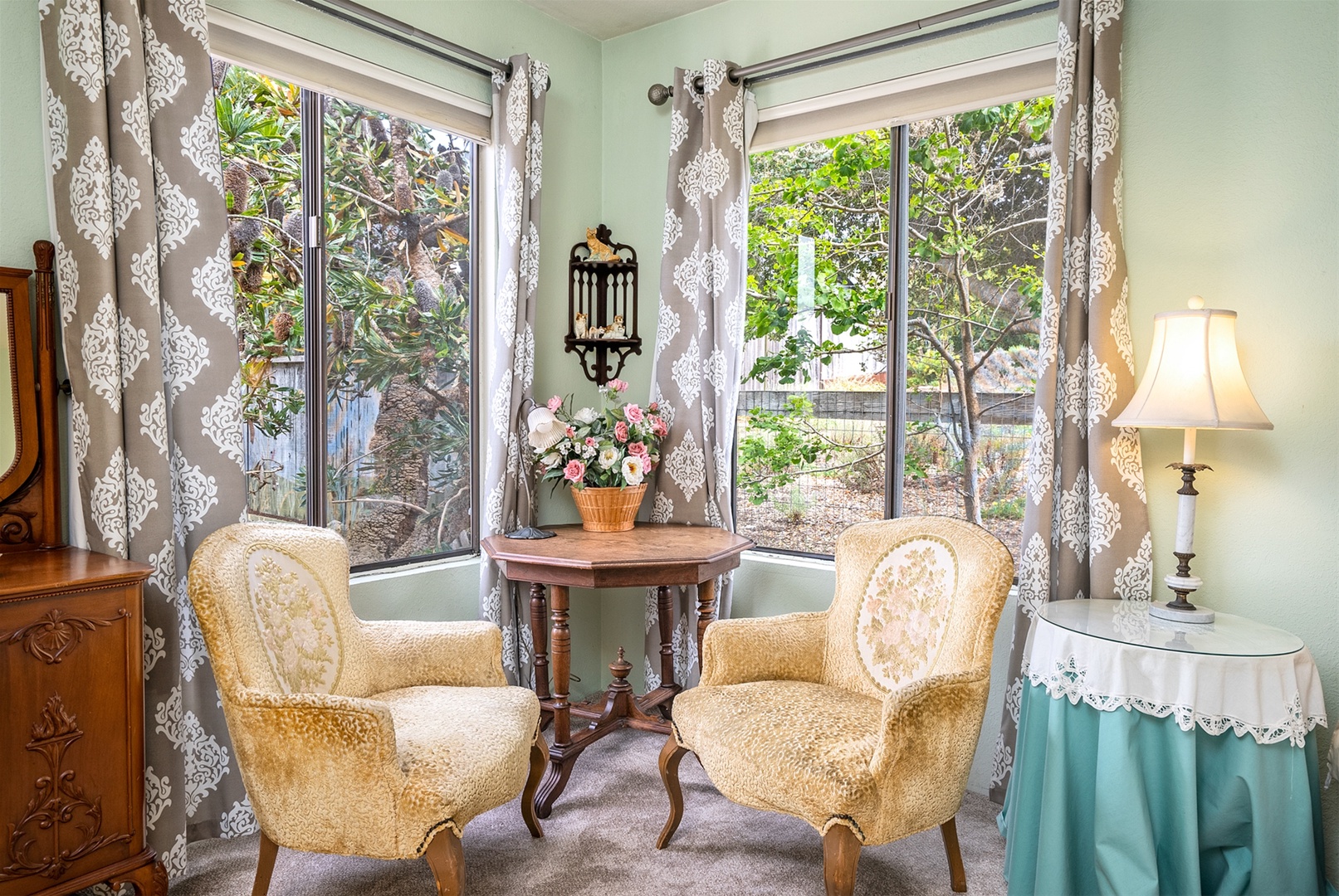 Picture yourself here taking in your favorite author`s latest edition in this nook.