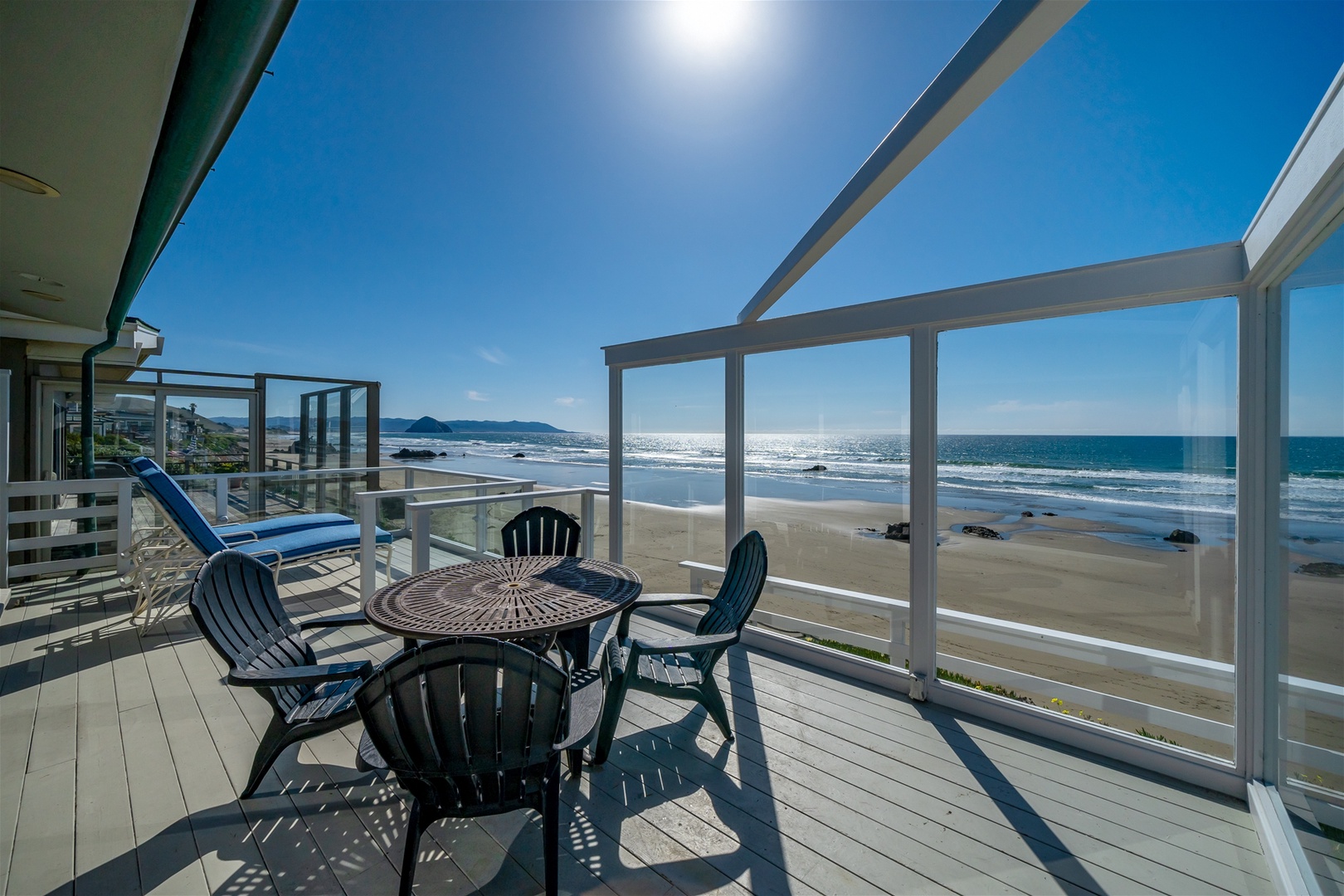 Views from the oceanfront deck are unmatched