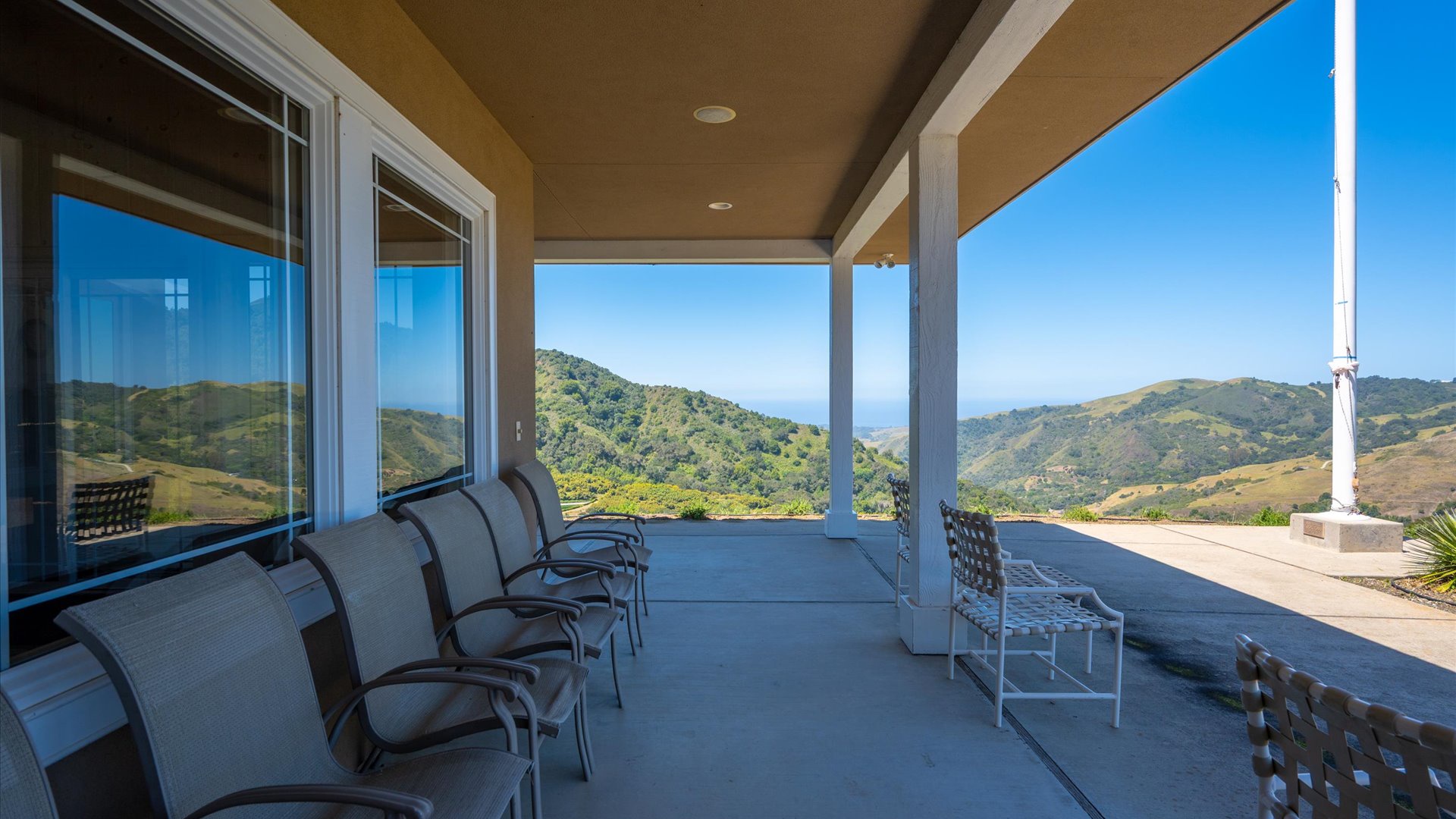 Areas of the back and front patios are covered, ideal for relaxing while enoying the natural landscape of the surrounding property