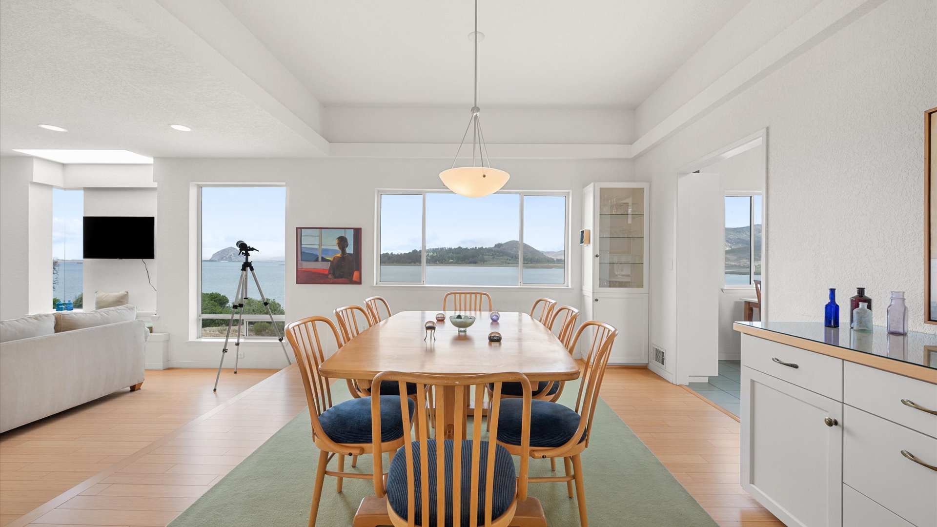 Gather around the table and savor meals with stunning views stretching across the horizon.
