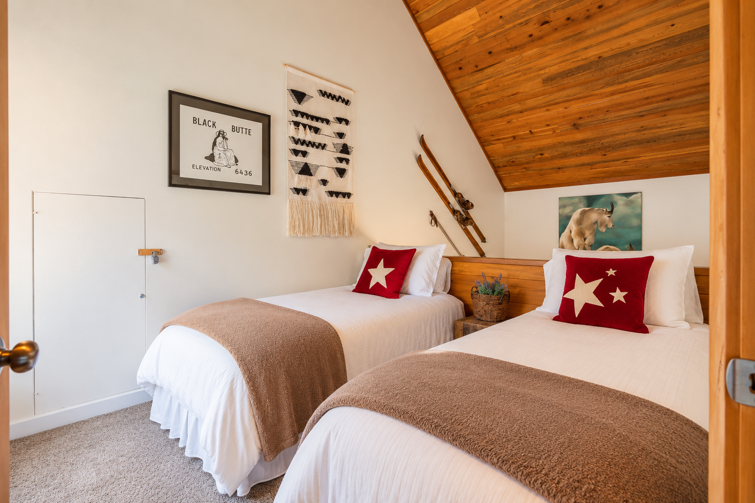 Cozy Rustic Loft Twin Bedroom