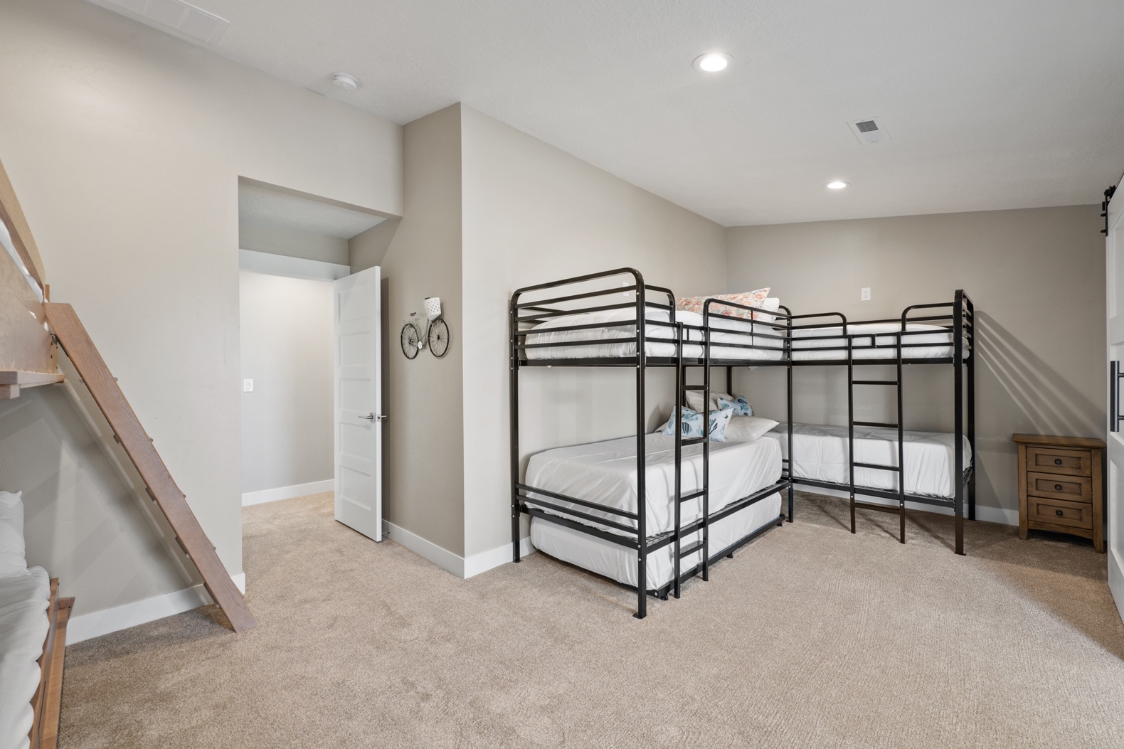 Persimmon Hill-Loft bedroom with twin bunkbeds with trundle