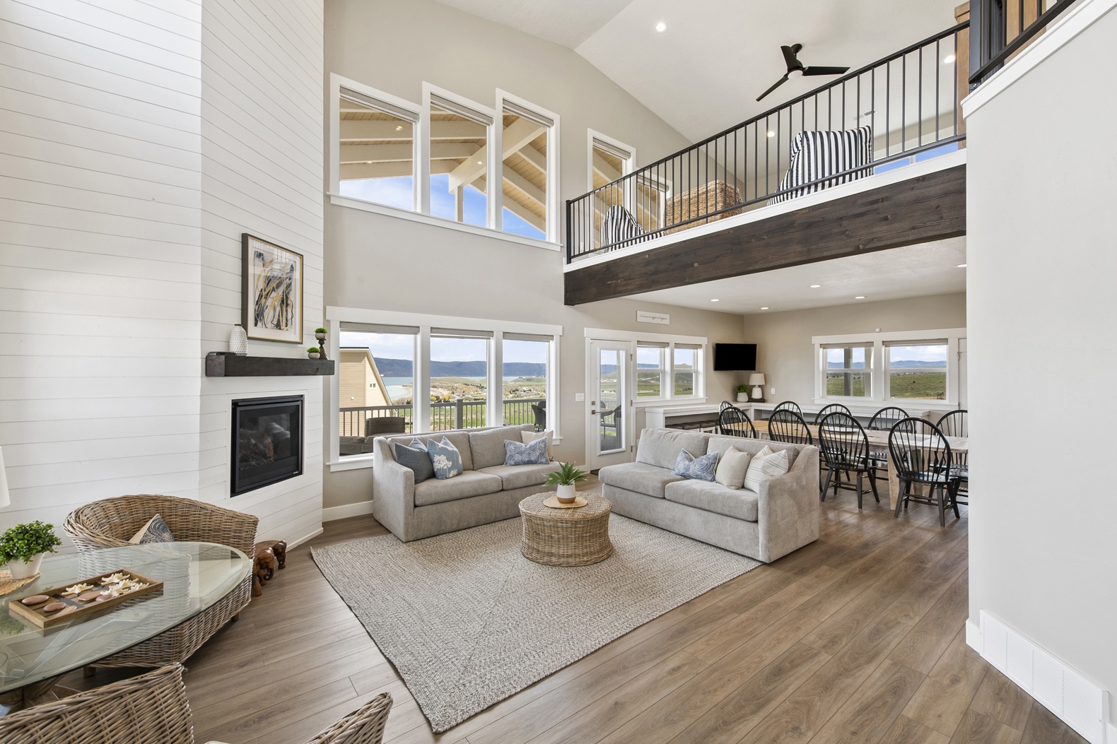 Persimmon Hill-Main living room and loft area