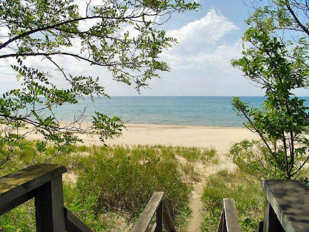 Beach From Stairs