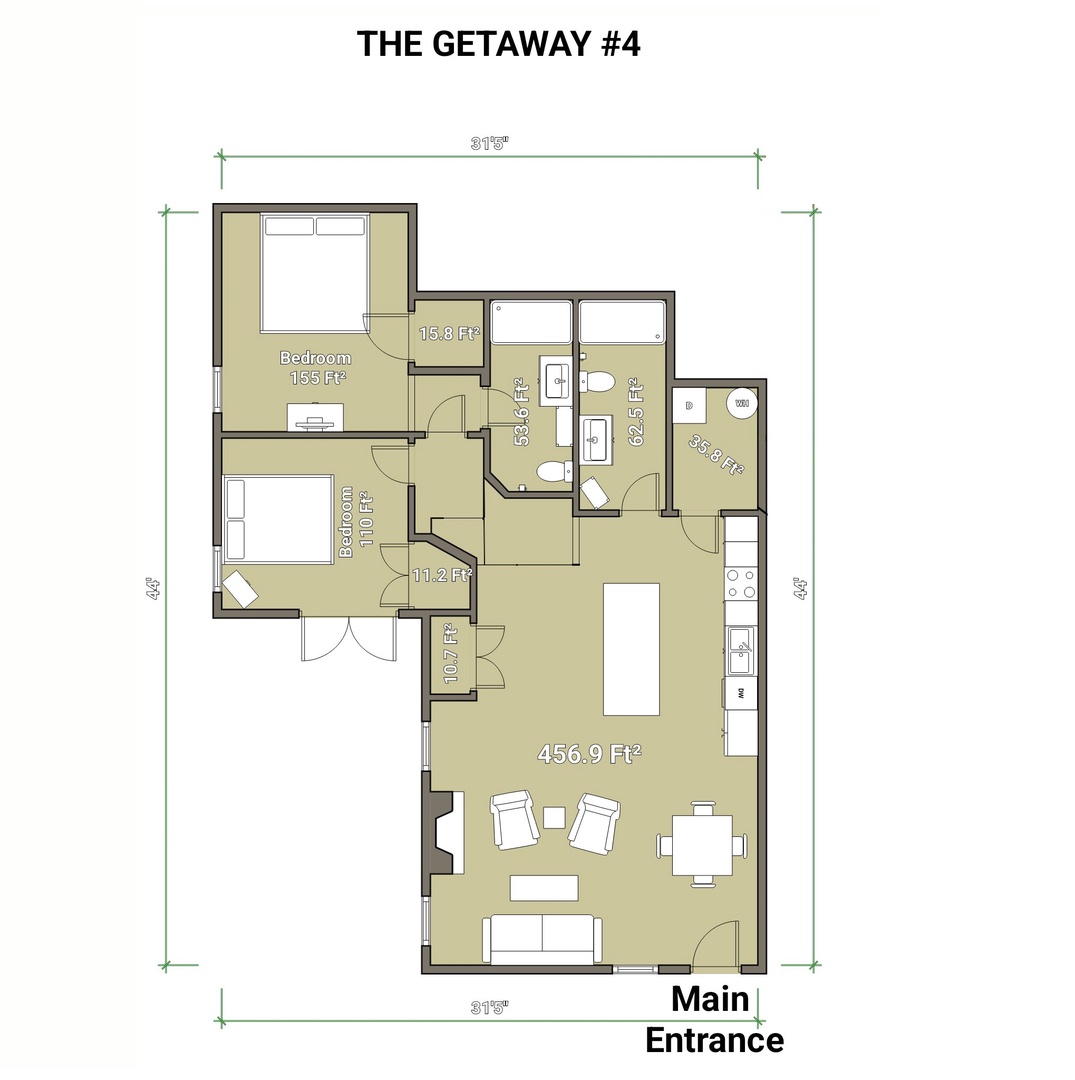 The Getaway #4 Floorplan