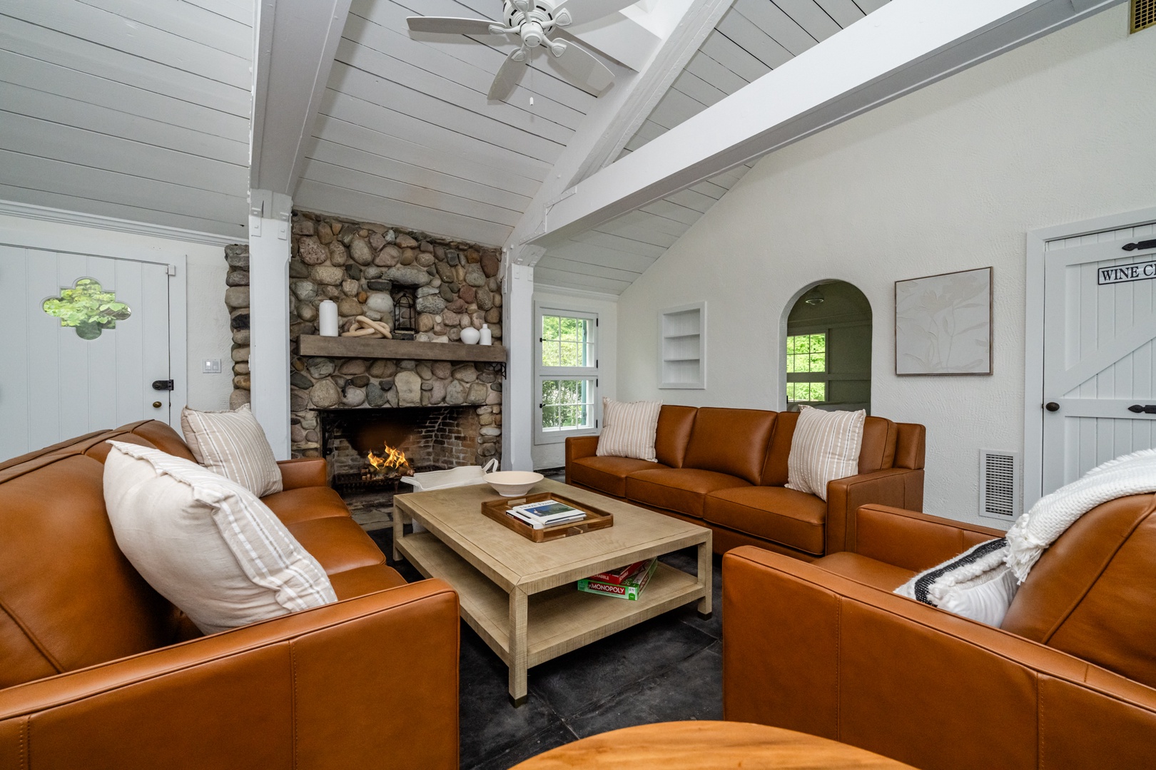 Gorgeous Family Room With Fireplace