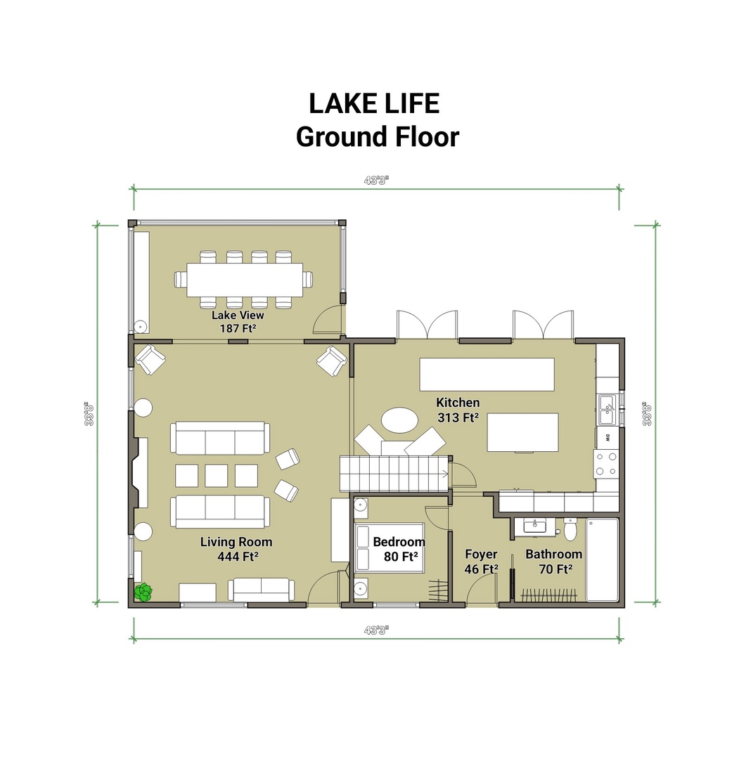 Lake Life Ground Floorplan