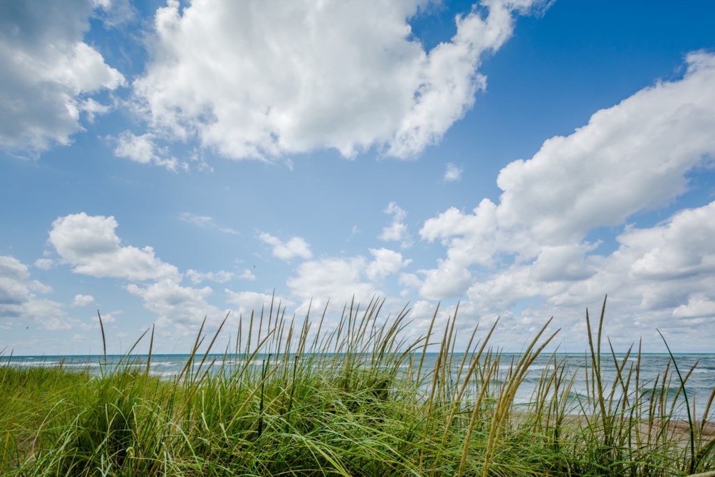 View of Lake Michigan From the Dunes