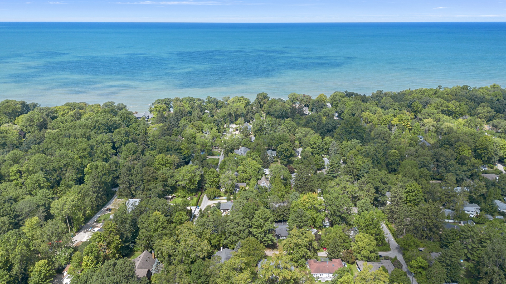 Overhead View To Lake