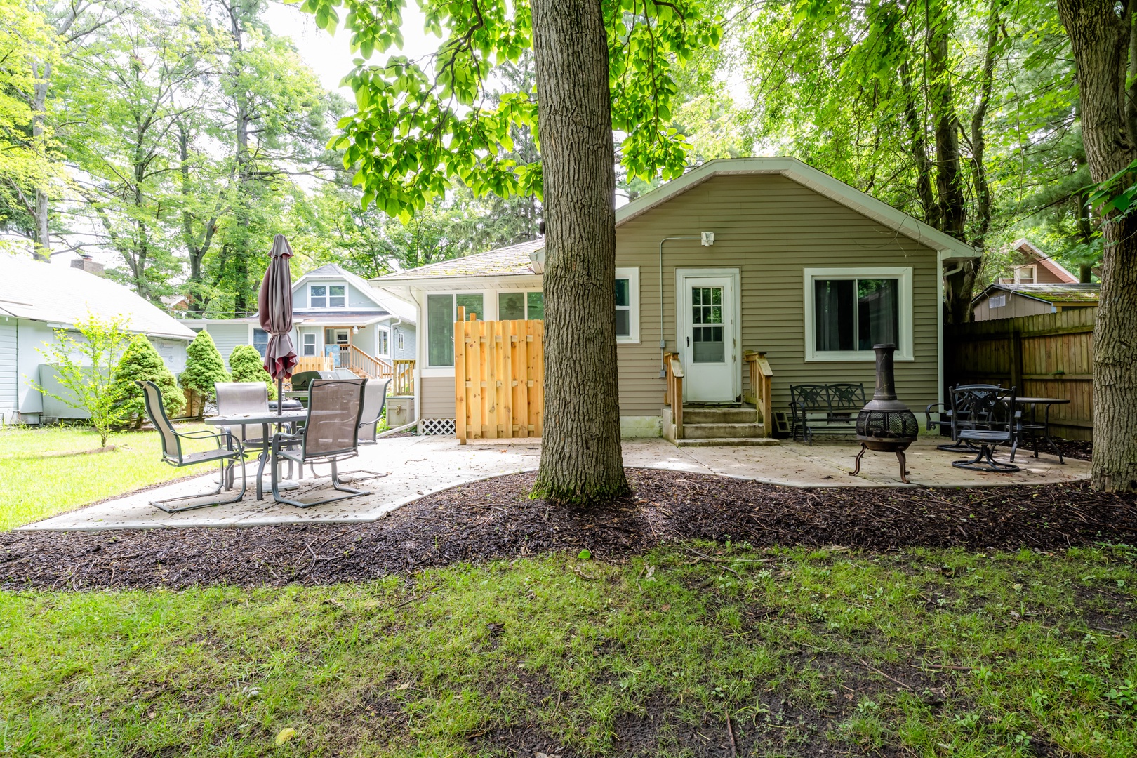 Back Deck With Gas Grill