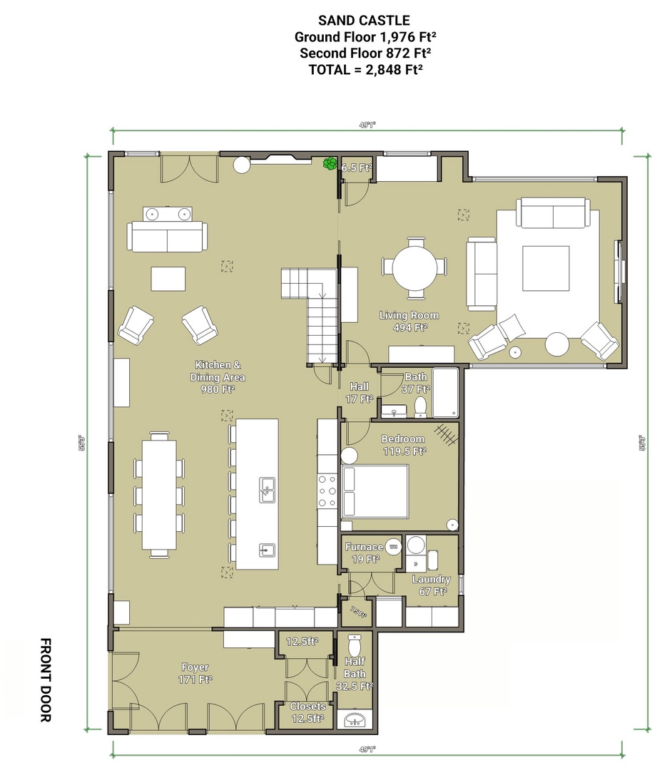 Sand Castle Ground Floor Floorplan