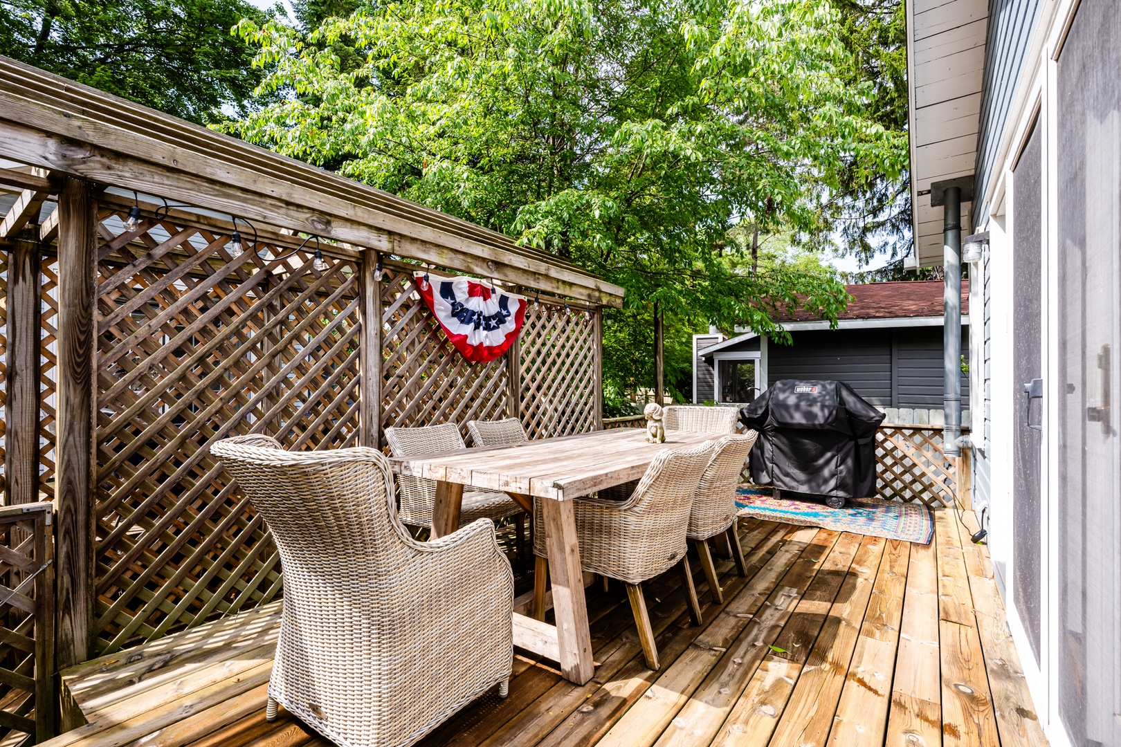 Private Deck With Grill & Outdoor Seating