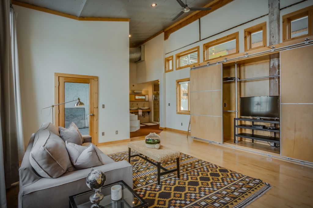 Master Bedroom Seating Area With TV