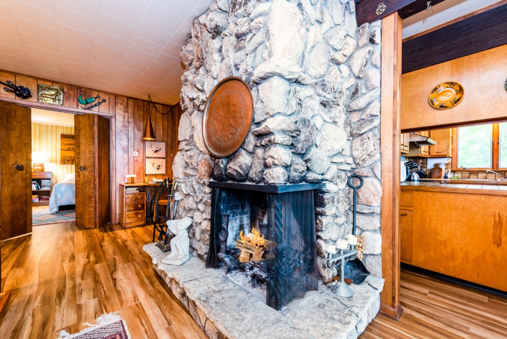 Wood Burning Fireplace