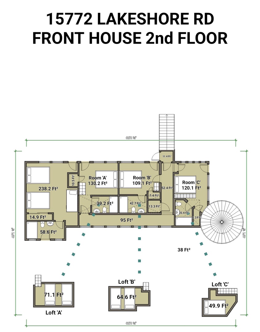 Main House Second Floor