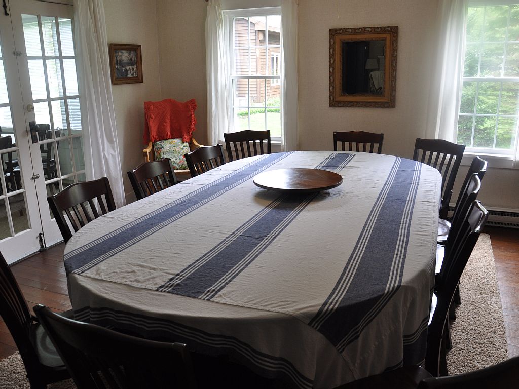 Huge dining room table!