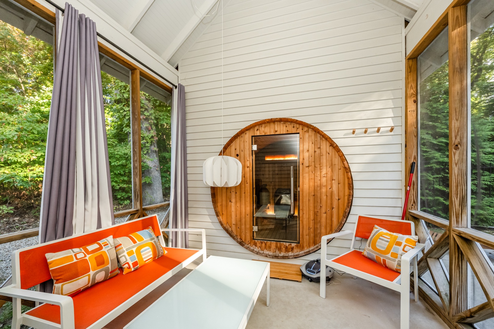 Pool House With Sauna
